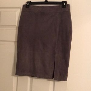 Genuine leather skirt
